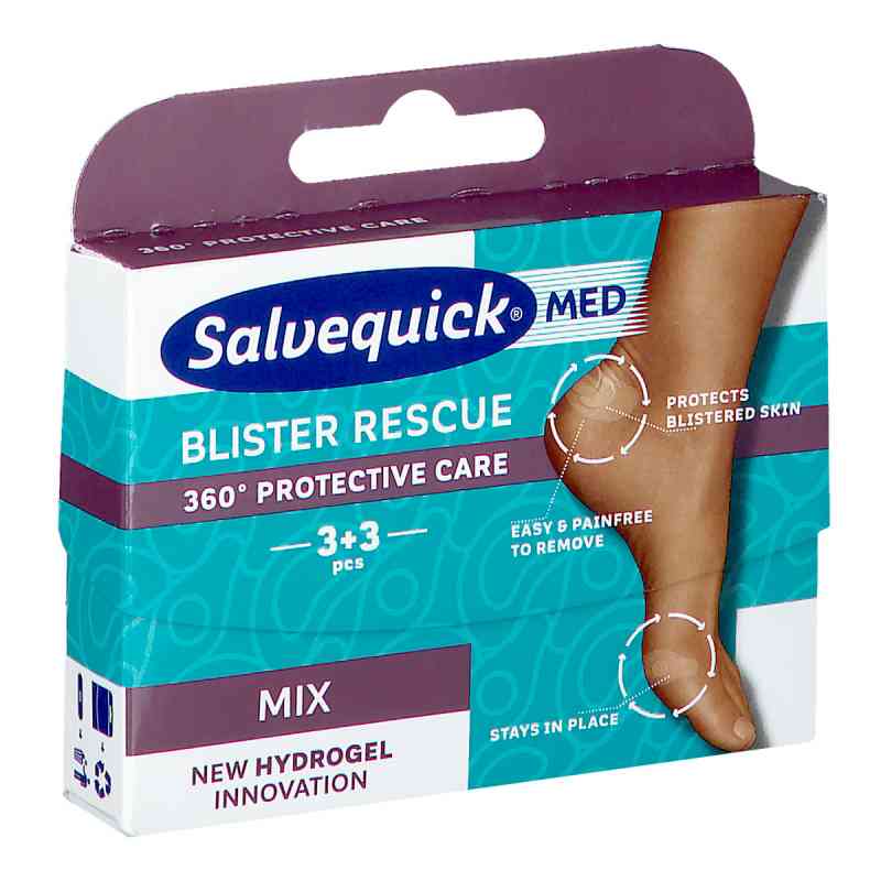 Salvequick Blister Rescue MIX plastry na pęcherze 6  od ORKLA CARE AB PZN 08301174