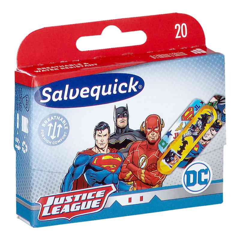 Salvequick Justice League plastry dla dzieci 20  od ORKLA CARE AB PZN 08301169