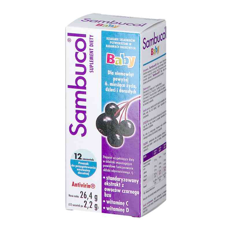 Sambucol Baby saszetki 12 sasz. od PHARMACARE (EUROPE) LTD PZN 08300536