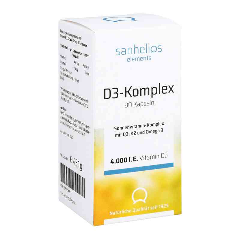 Sanhelios Witamina D3 Komplex kapsułki 80 szt. od Hansa Naturheilmittel GmbH PZN 15242909