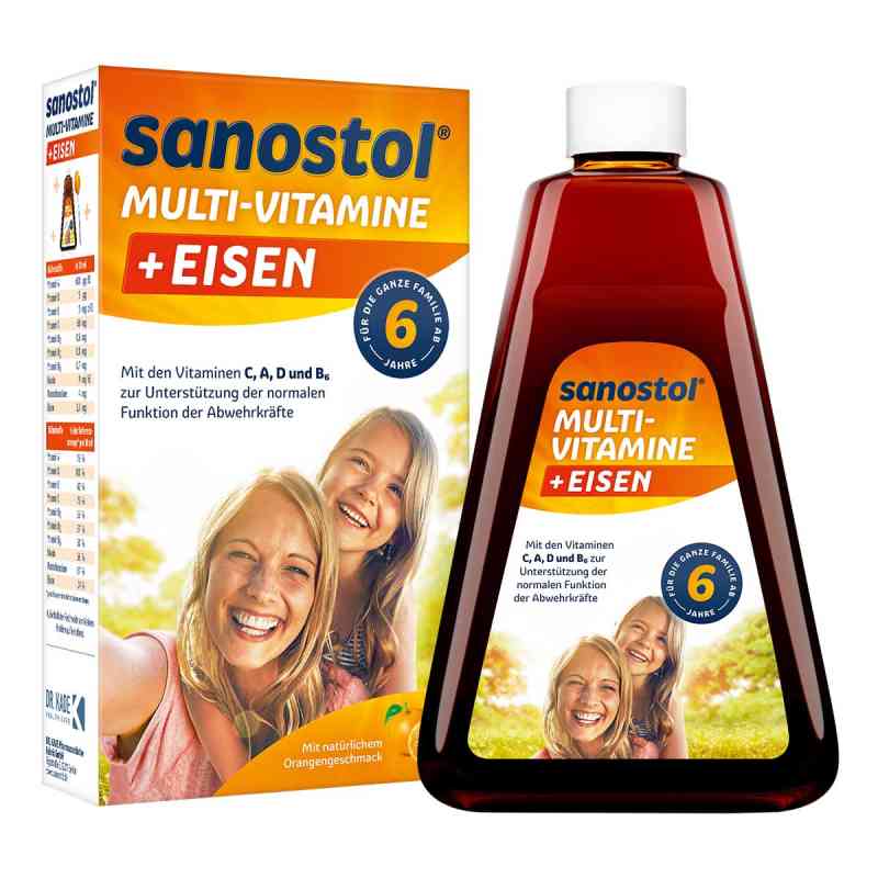 Sanostol plus żelazo sok 230 ml od DR. KADE Pharmazeutische Fabrik  PZN 02471005