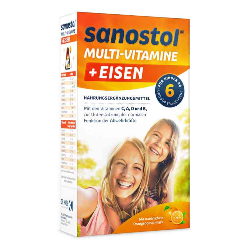 Sanostol plus żelazo sok 460 ml od DR. KADE Pharmazeutische Fabrik  PZN 02171846