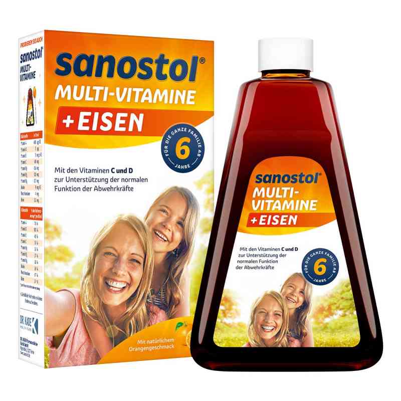 Sanostol plus żelazo sok 460 ml od DR. KADE Pharmazeutische Fabrik  PZN 02171846