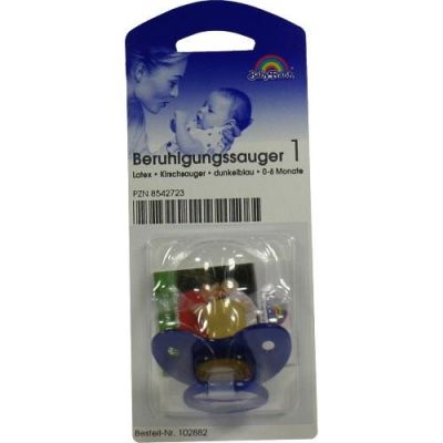 Sauger Kirsche dunkelblau klein gr.Scheibe 1 szt. od Büttner-Frank GmbH PZN 08542723