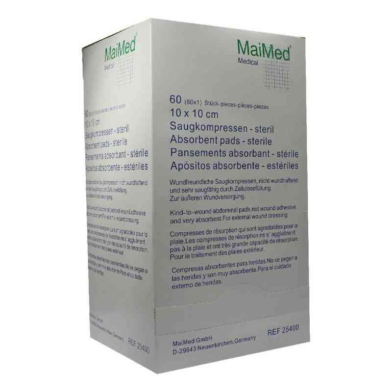Saugkompressen steril 10x10cm 60X1 szt. od MaiMed GmbH PZN 02072848