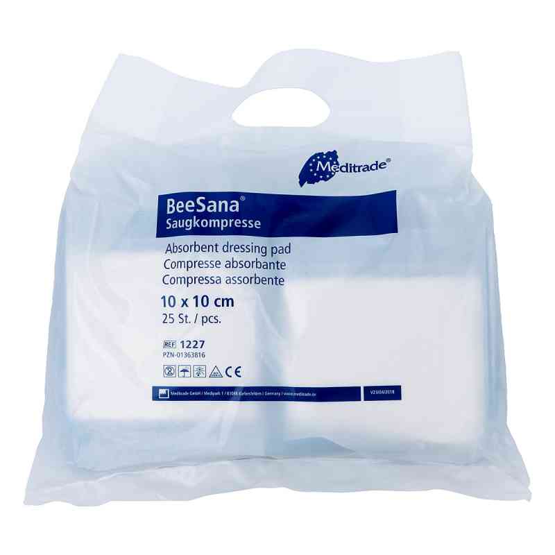 Saugkompressen unsteril 10x10 cm 1227 25 szt. od Meditrade GmbH PZN 01363816