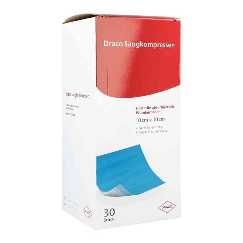 Saugkompressen unsteril 10x10cm Draco 30 szt. od Dr. Ausbüttel GmbH & Co. KG PZN 00948779