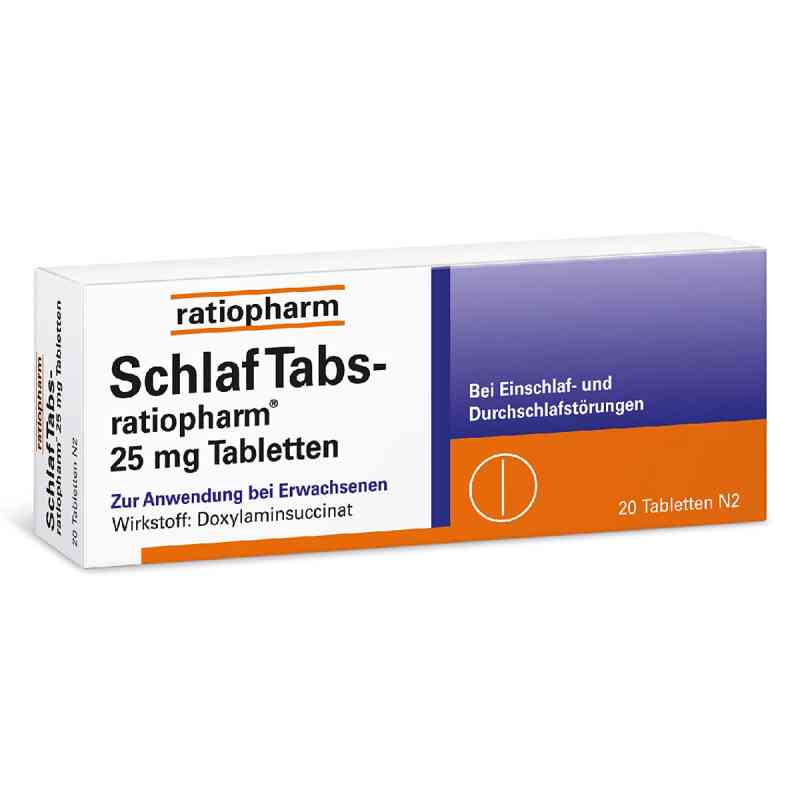 Schlaf Tabs ratiopharm 25 mg tabletki 20 szt. od ratiopharm GmbH PZN 07707524