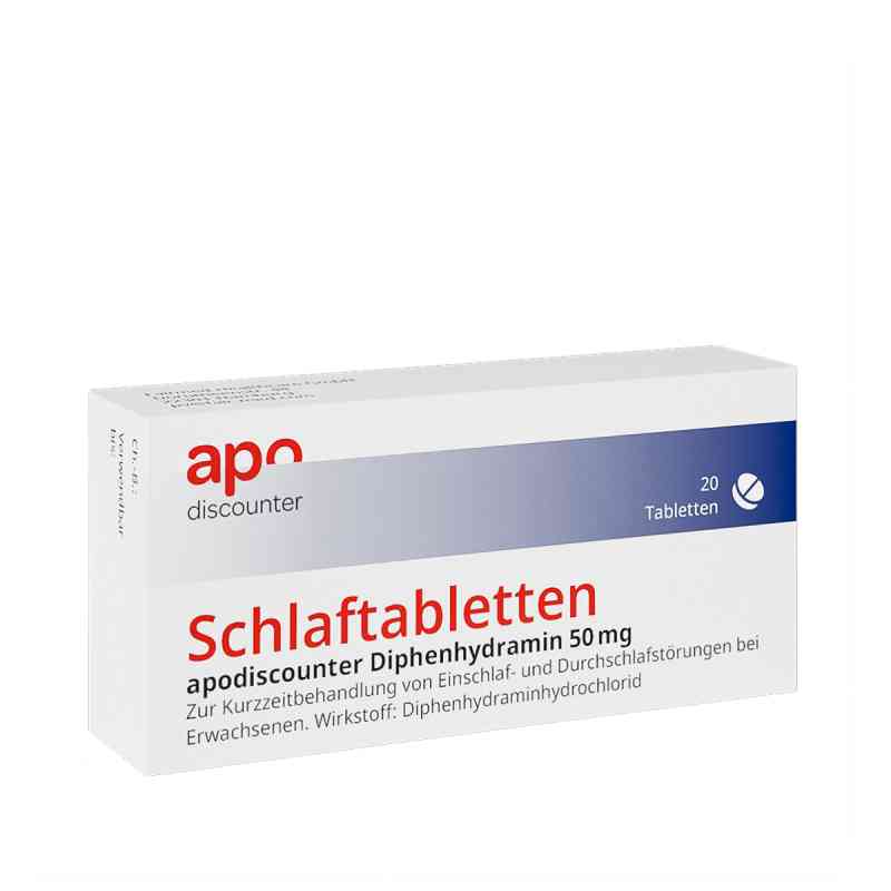 Schlaftabletten Apodiscounter Diphenhydramin 50 Mg 20 szt. od Fairmed Healthcare GmbH PZN 18188317
