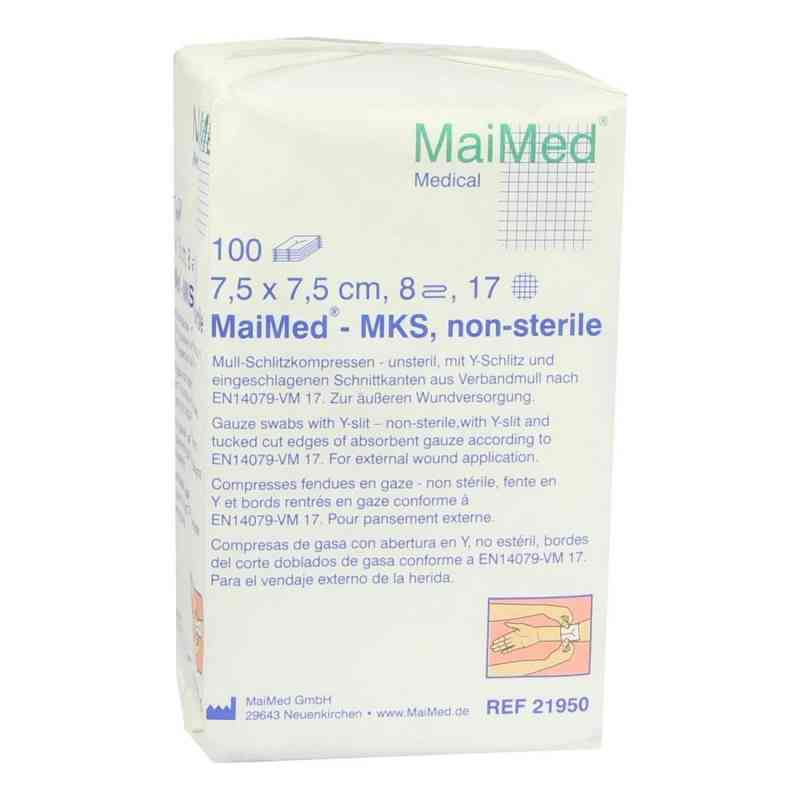 Schlitzkompressen 7,5x7,5cn 8fach unsteril 100 szt. od MaiMed GmbH PZN 00647977