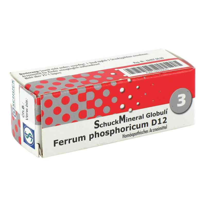 Schuckmineral Globuli 3 Ferrum phosph. D12 7.5 g od SCHUCK GmbH Arzneimittelfabrik PZN 00413245