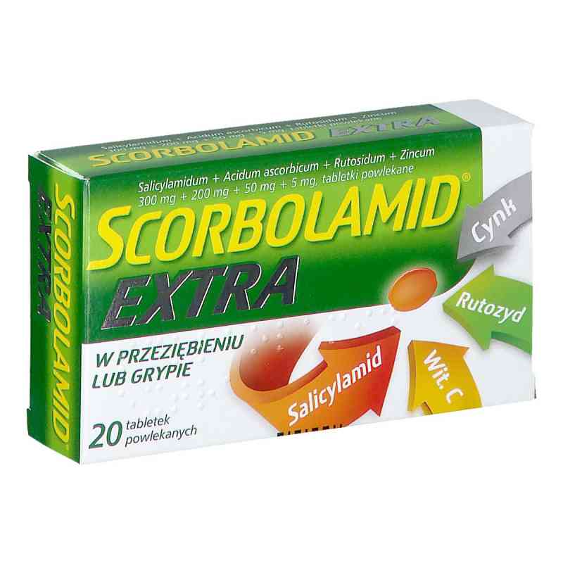 Scorbolamid EXTRA tabletki powlekane 20  od ZAKŁADY FARMACEUTYCZNE POLPHARMA S.A. PZN 08301710
