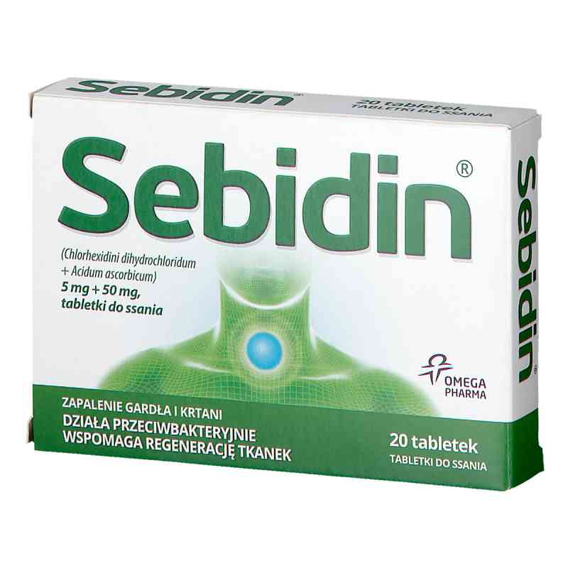 Sebidin tabletki do ssania 20  od GLAXOSMITHKLINE PHARMACEUTICALS  PZN 08300855