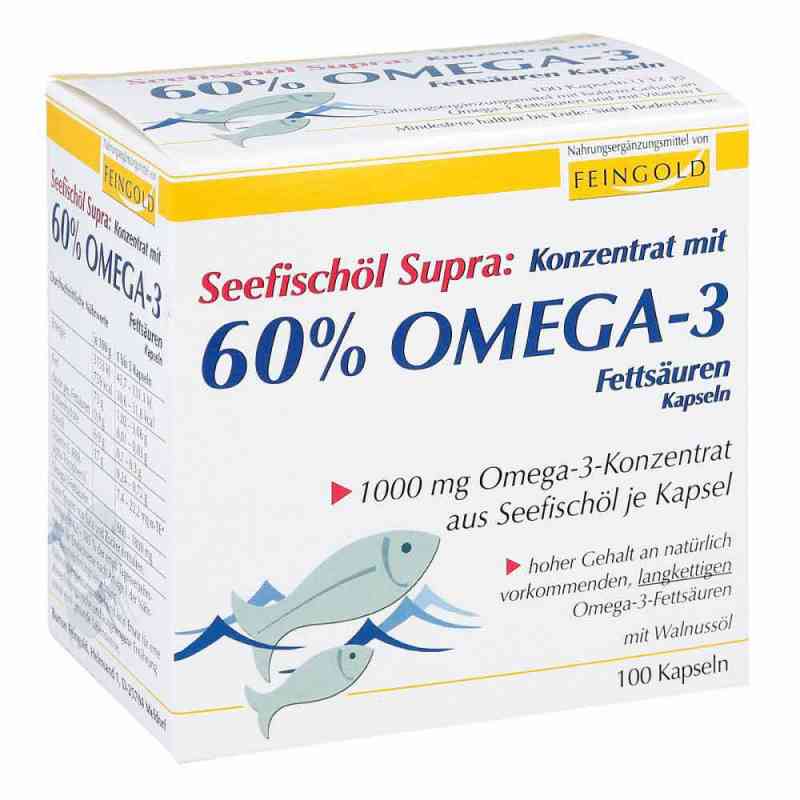 Seefischoel Supra, zawiera 60% kwasów tłuszczowych omega-3, kaps 100 szt. od Burton Feingold PZN 04999408