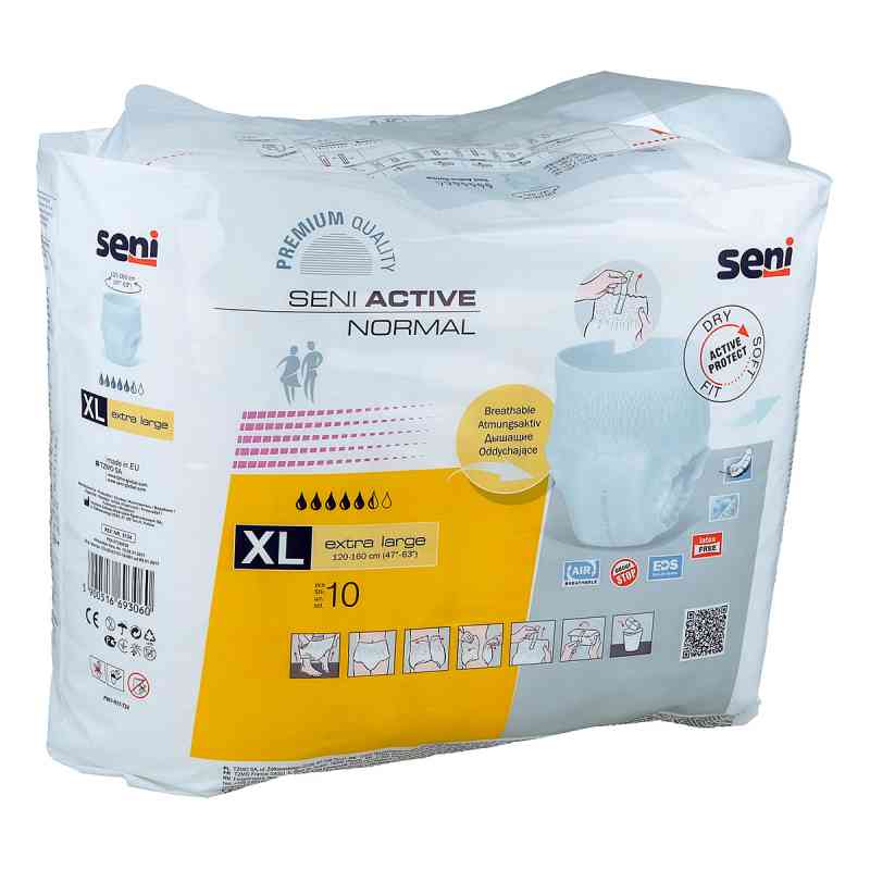 Seni Active Normal extra large 10 szt. od TZMO Deutschland GmbH PZN 07230039