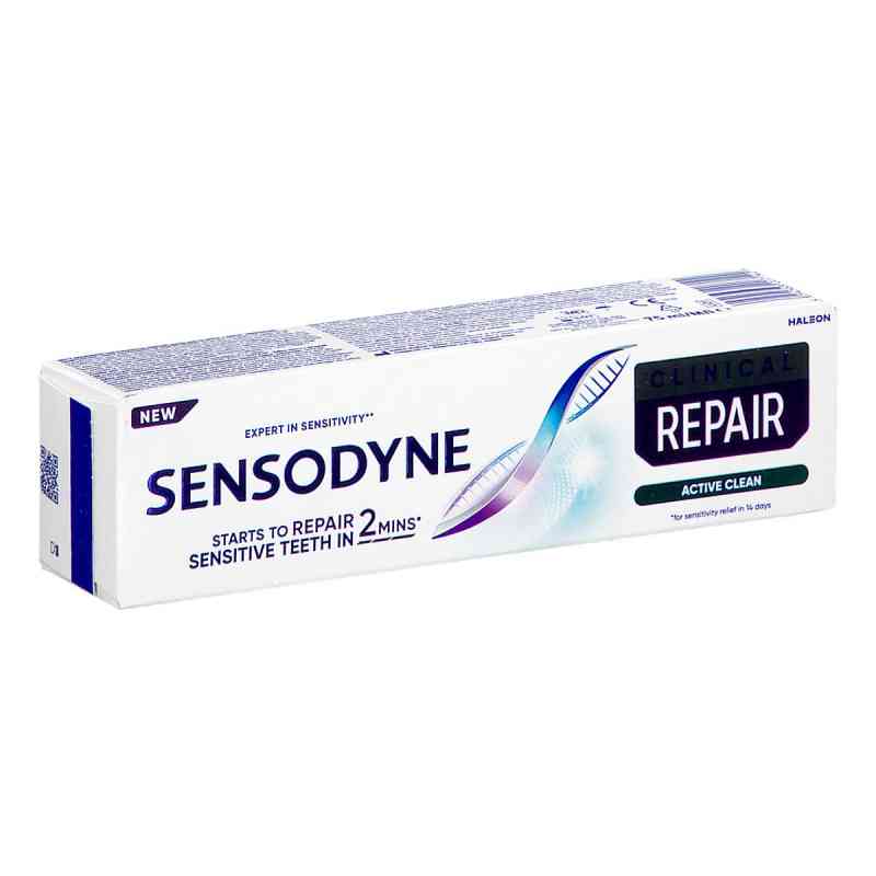 Sensodyne Clinical Repair Active Clean Pasta do zębów z fluorkie 75 ml od HALEON MEDICAL DEVICES PZN 08305823
