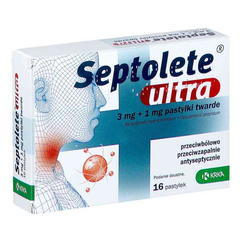 Septolete ultra pastylki 16  od KRKA D.D. NOVO MESTO PZN 08301724