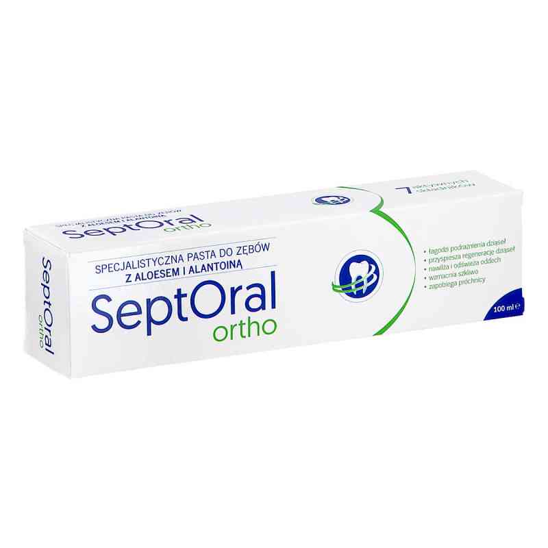 SeptOral Ortho Pasta do zębów z aloesem i alantoiną specjalistyc 100 ml od AVEC PHARMA SP. Z O.O. PZN 08306413