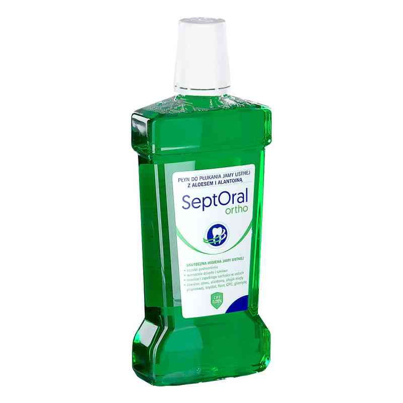 SeptOral Ortho Płyn do płukania jamy ustnej bez alkoholu z aloes 500 ml od AVEC PHARMA SP. Z O.O. PZN 08306412