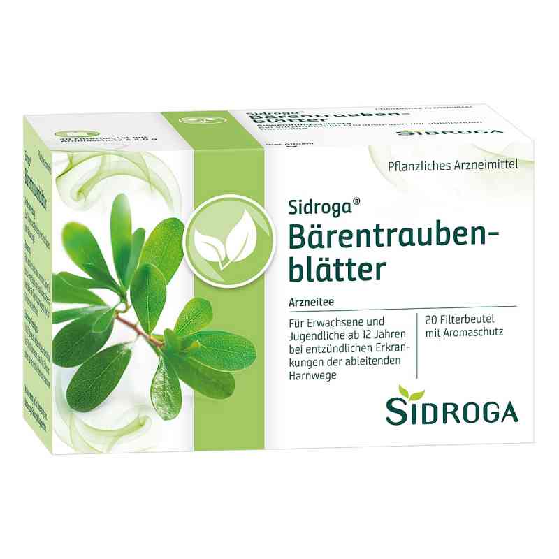 Sidroga Baerentraubenblaettertee Filterbtl. 20X2.0 g od Uriach Germany GmbH PZN 01884691