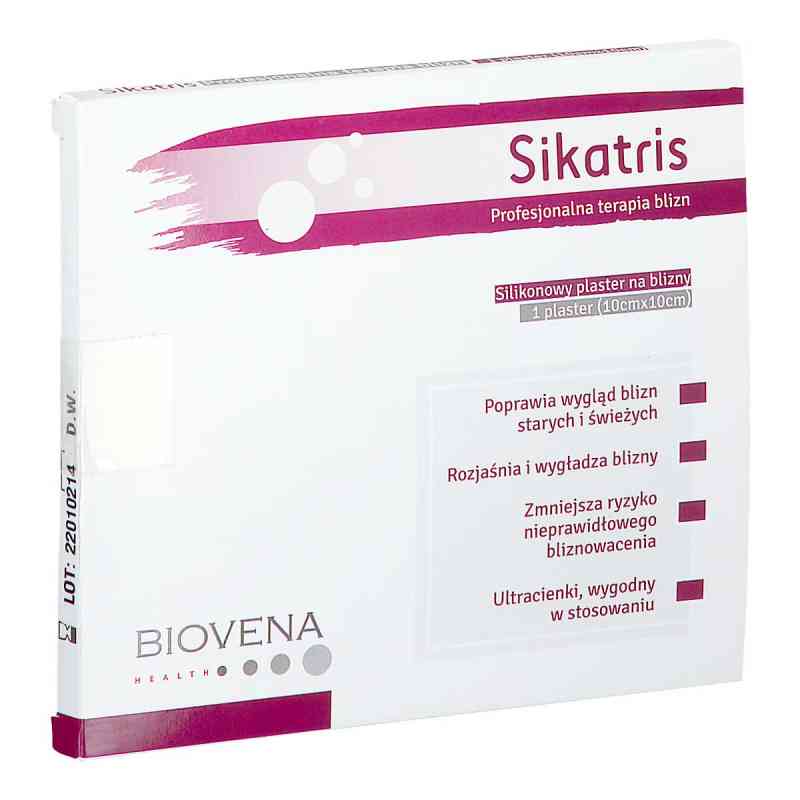 SIKATRIS Silikonowy Plaster na blizny 10cmx10cm 1  od BIOVENA HEALTH SP. Z O.O. PZN 08303090