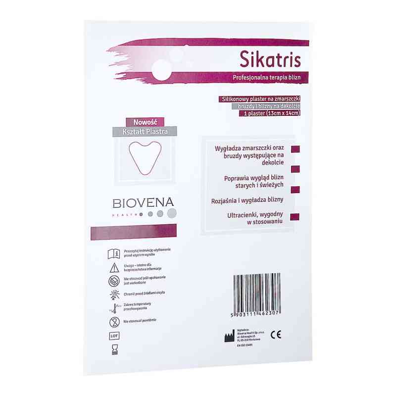 SIKATRIS Silikonowy plaster na blizny na dekolt 13cmx14cm 1  od BIOVENA HEALTH SP. Z O.O. PZN 08303094