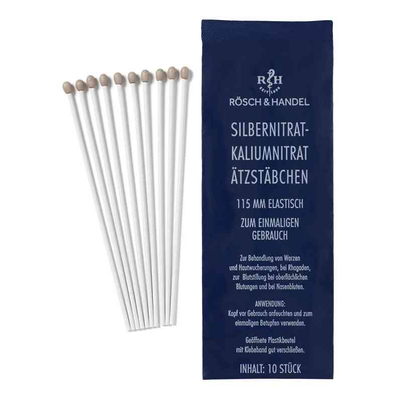 Silbernitrat-kaliumnitr.ätzstäb.ätzstift 115mm elastisch  10 szt. od BANO Healthcare GmbH PZN 11722736