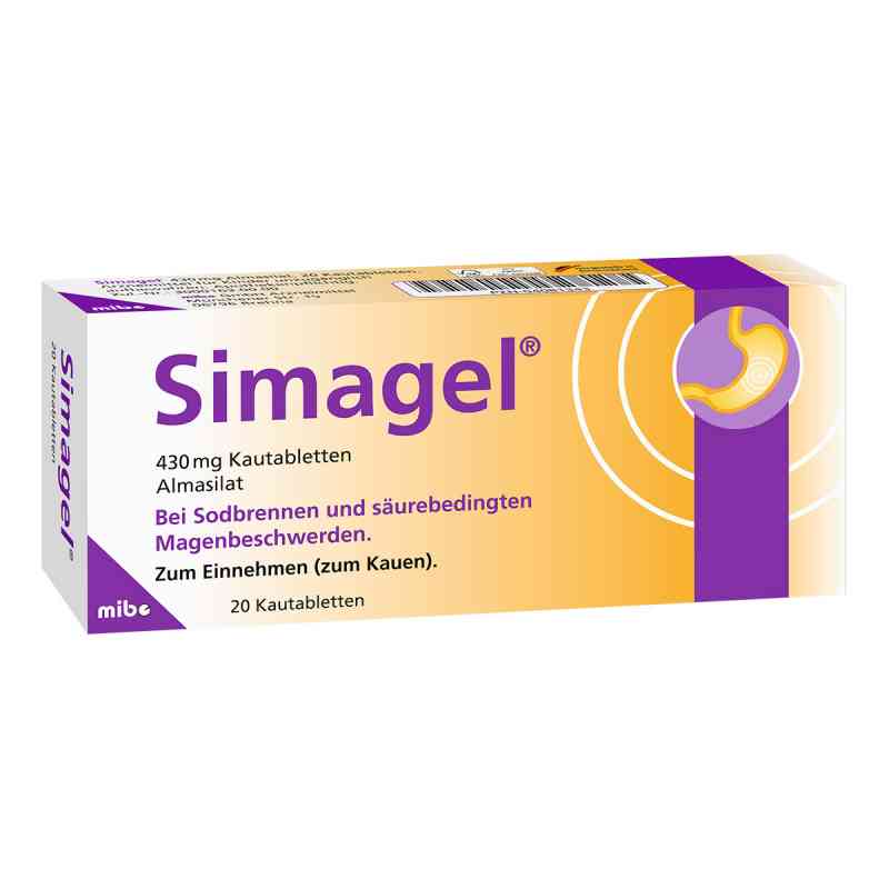 Simagel Kautabl. 20 szt. od MIBE GmbH Arzneimittel PZN 04081343