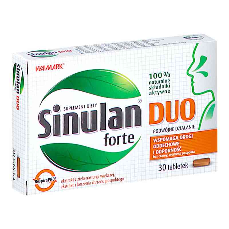 Sinulan Duo Forte tabletki 30  od STADA PHARM SPÓŁKA Z OGRANICZONĄ ODPOWIEDZIALNOŚCI PZN 08303255