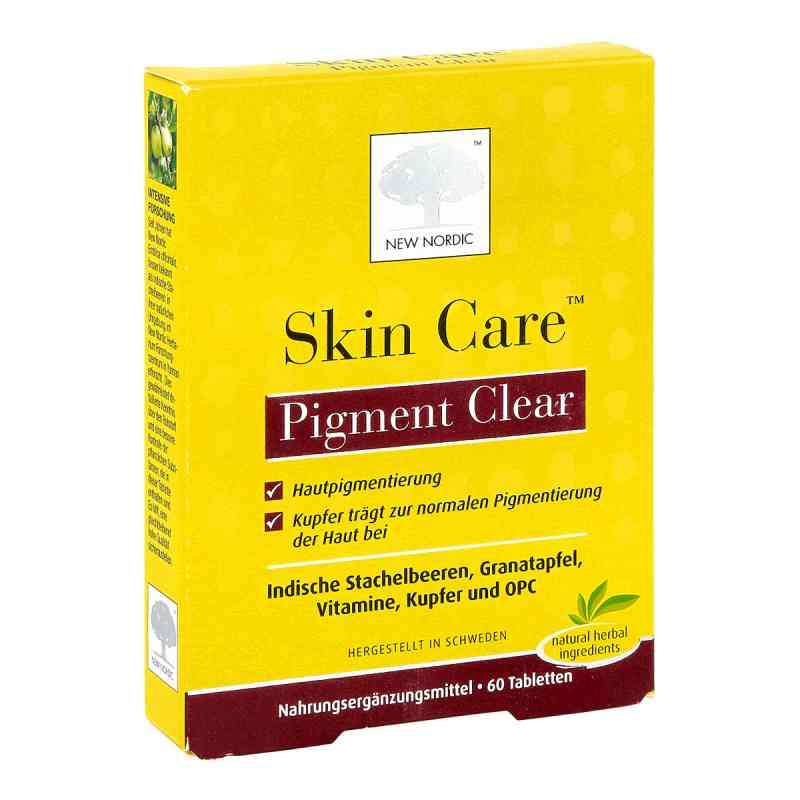 Skin Care Pigment Clear Tabletten 60 szt. od New Nordic Healthbrand AB PZN 15743126
