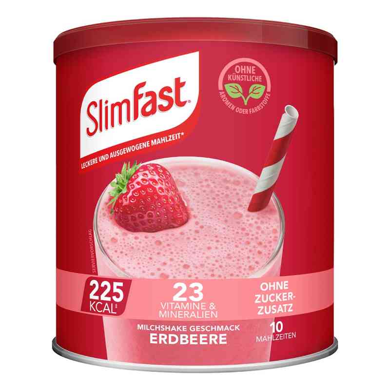 Slim Fast koktajl odchudzający o smaku truskawki 365 g od ALLPHARM Vertriebs GmbH PZN 18825184