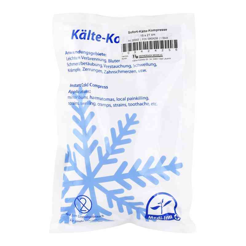 Sofort Kaelte Kompresse 15x21cm 1 szt. od Brinkmann Medical ein Unternehmen der Dr. Junghans PZN 09424256