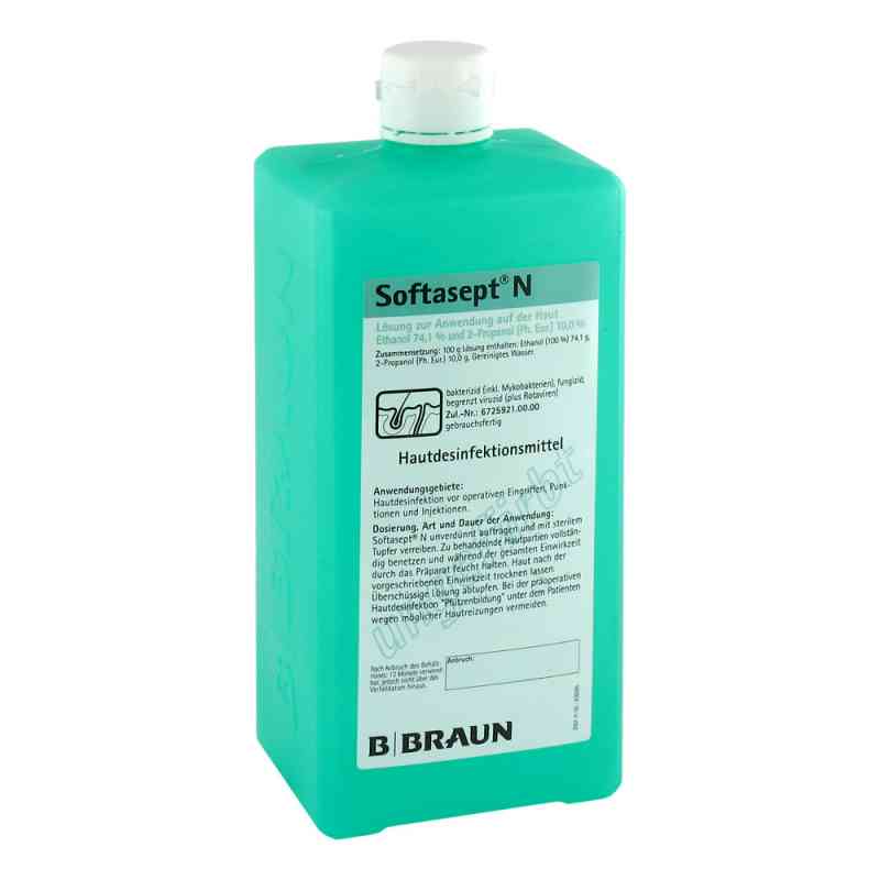 Softasept N preparat bezbarwny butelka z dozownikiem 1000 ml od B. Braun Melsungen AG PZN 08505047