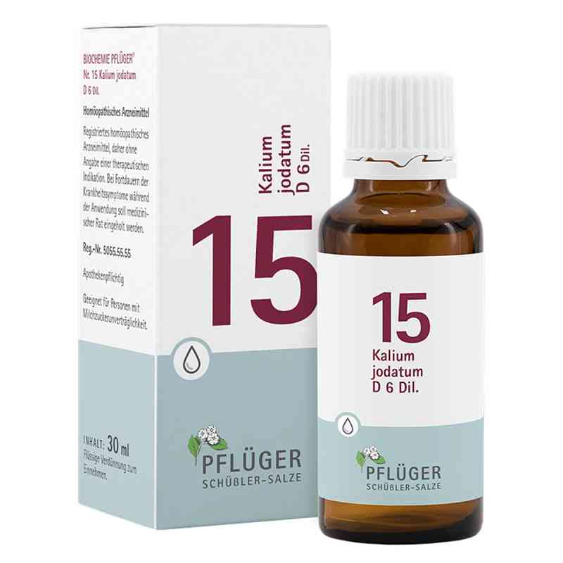 Sole Schüsslera Biochemie Pflüger 15 Kalium jodatum D6 krople 30 ml od Homöopathisches Laboratorium Alexander Pflüger Gmb PZN 09298490