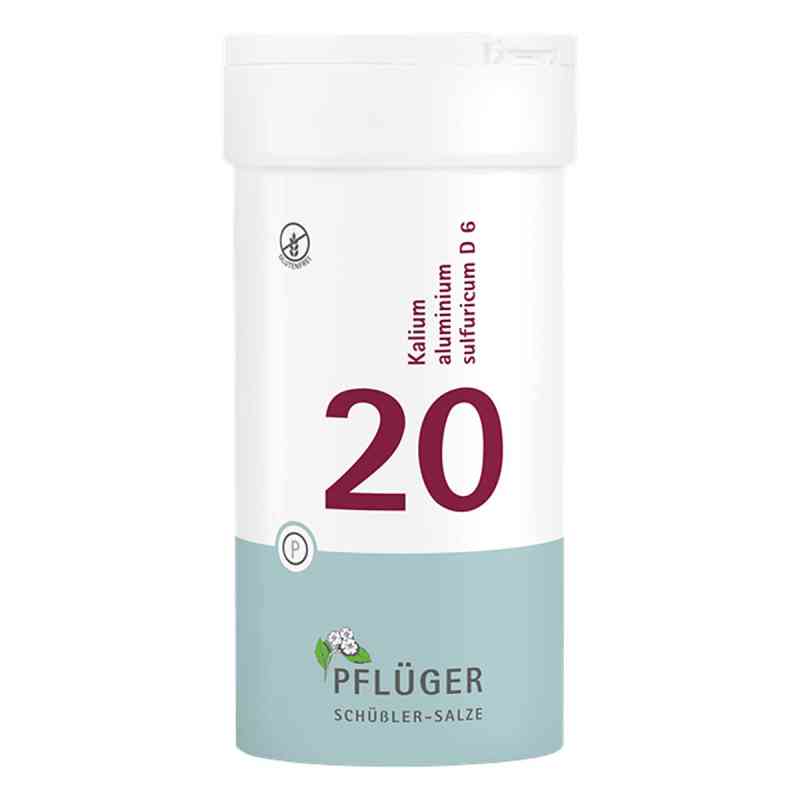Sole Schüsslera Biochemie Pflüger 20 Kalium alum.sulf. D6, 6 tab 400 szt. od Homöopathisches Laboratorium Alexander Pflüger Gmb PZN 06322650