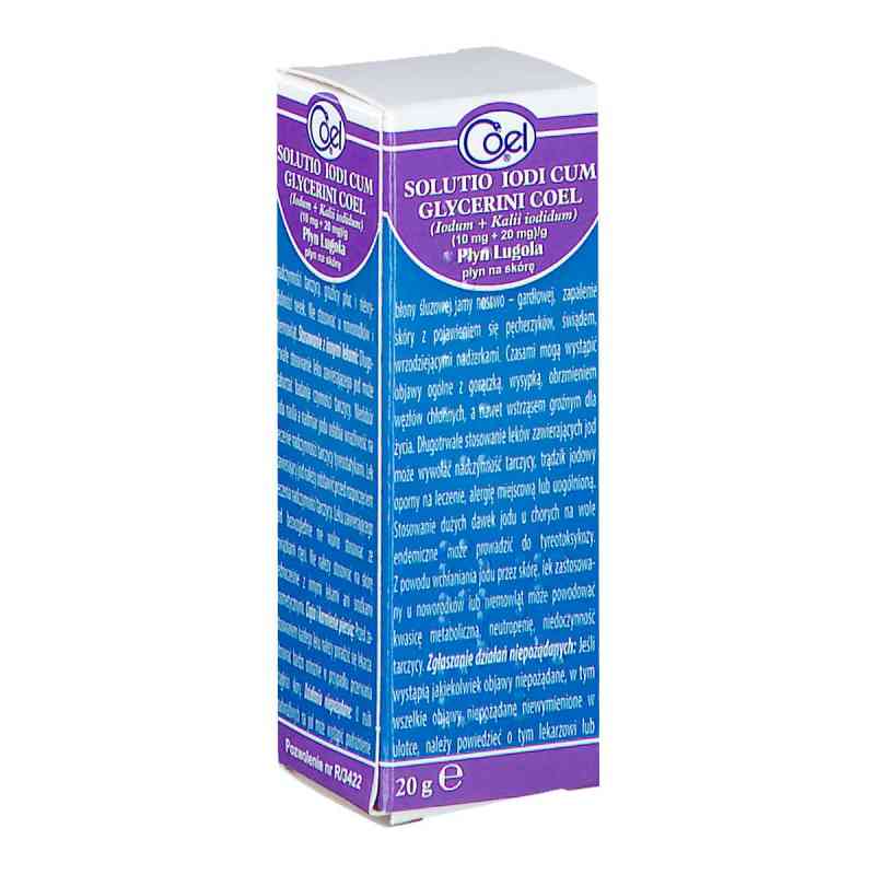 Solutio Iodi Cum Glycerini (Płyn Lugola) 20 g od WYTWÓRNIA EUCERYNY LABORAT.FARMAC.COEL SPÓŁKA JAWN PZN 08302474