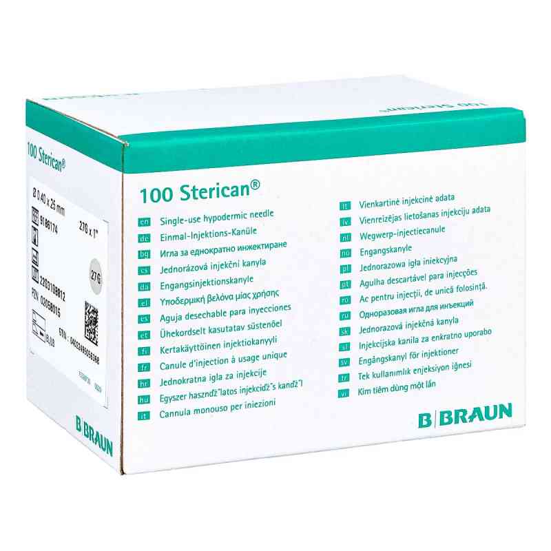 Sterican Dentalkan.luer 0,40x25 100 szt. od B. Braun Melsungen AG PZN 02058015