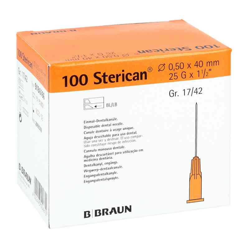 Sterican Dentalkan.luer 0,5x40 100 szt. od B. Braun Melsungen AG PZN 02058009