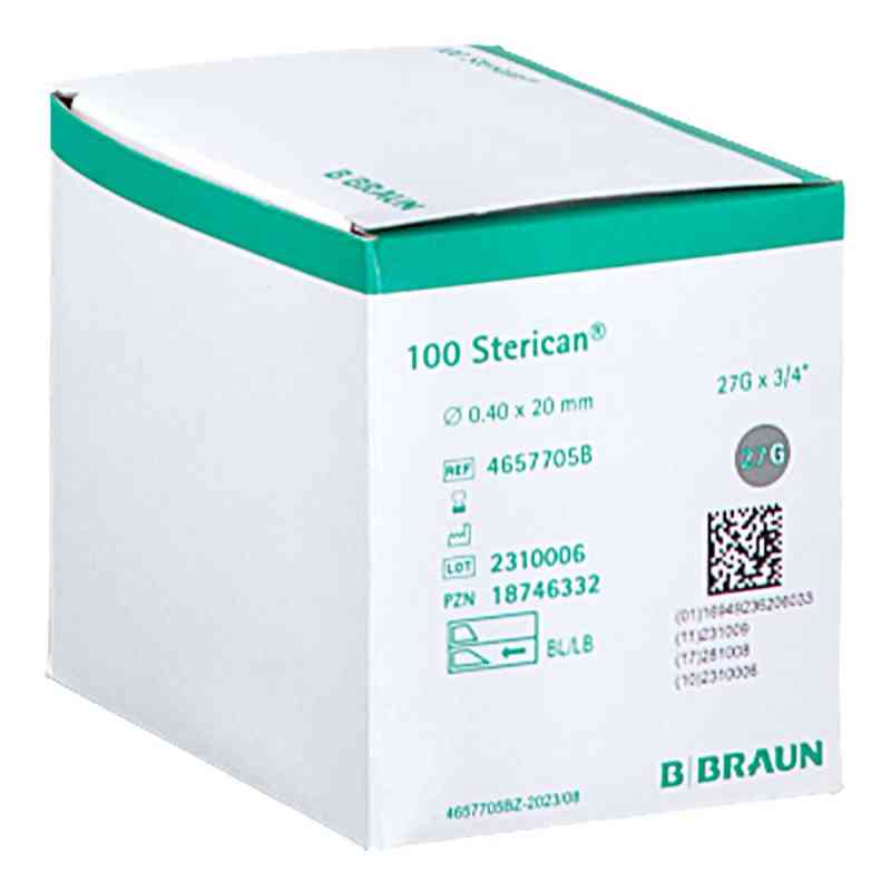 Sterican Einmalkanüle 27 G 20 Mm 100 szt. od B. Braun Melsungen AG PZN 18746332