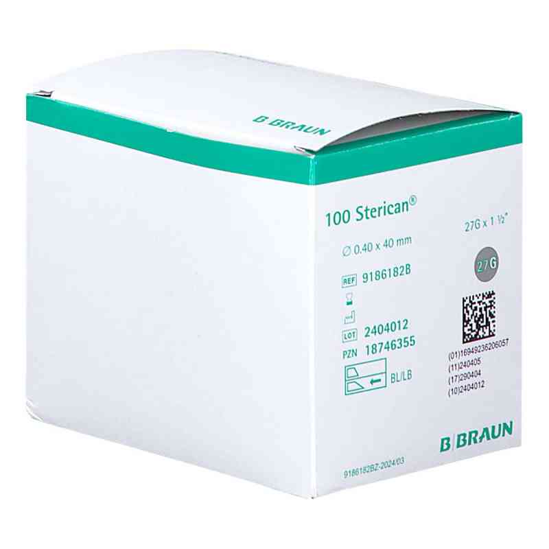 Sterican Einmalkanüle 27 G 40 Mm 100 szt. od B. Braun Melsungen AG PZN 18746355
