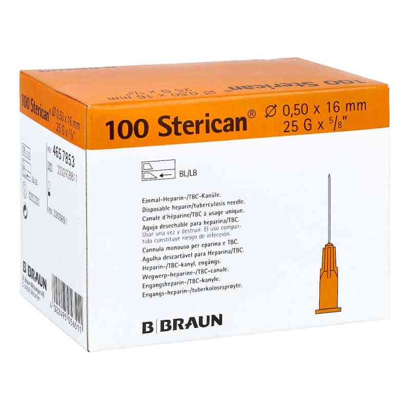 Sterican Ins.einm.kan.0,50x16mm 100 szt. od B. Braun Melsungen AG PZN 03200691