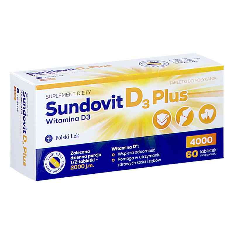Sundovit D3 Plus tabletki 60  od POLSKI LEK  PZN 08303872