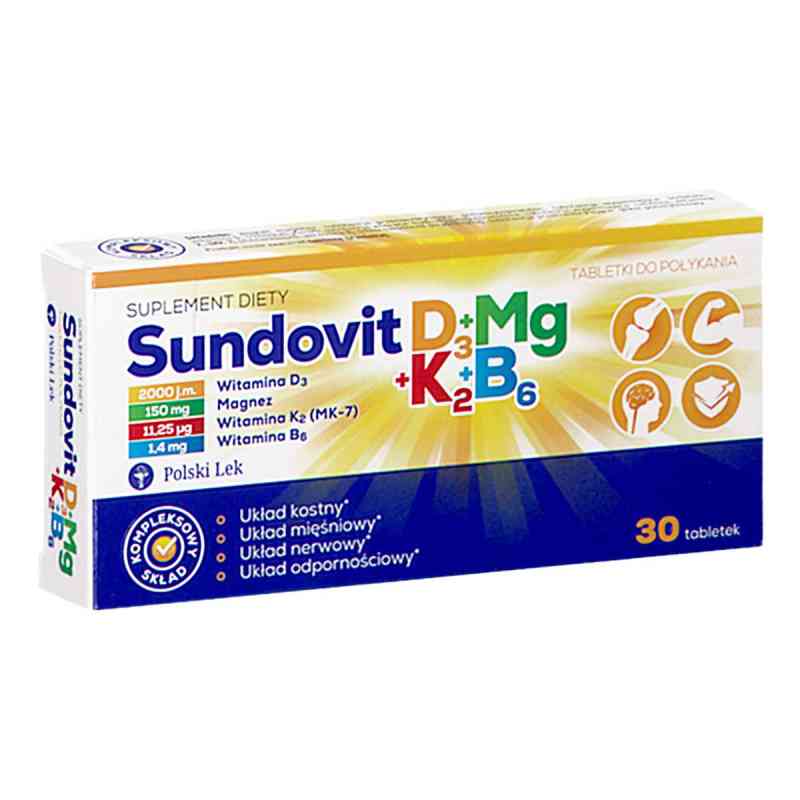 Sundovit D3+Mg+K2+B6 tabletki 30  od POLSKI LEK  PZN 08301063