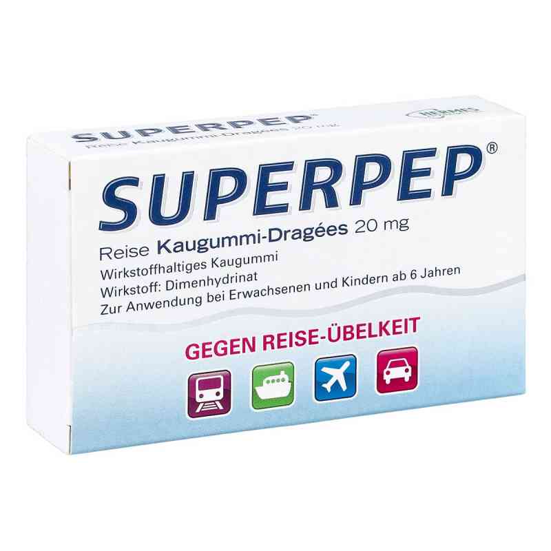 Superpep Reise 20 mg guma do żucia 10 szt. od HERMES Arzneimittel GmbH PZN 04877929