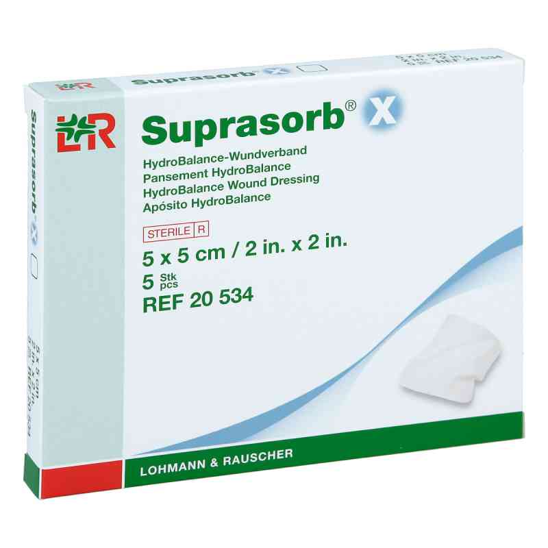 Suprasorb X Hydrobalance Wundverb.5x5cm 5 szt. od Lohmann & Rauscher GmbH & Co.KG PZN 03490803