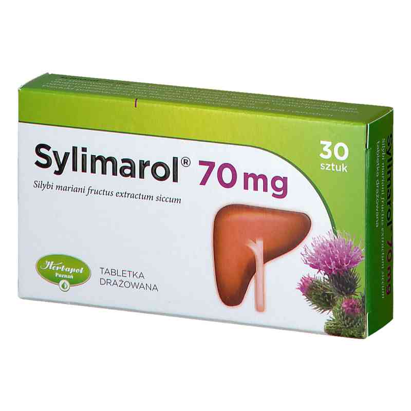 Sylimarol 70 mg tabletki 30  od POZNAŃSKIE ZAKŁADY ZIELARSKIE 