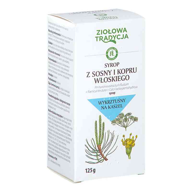 Syrop z sosny i kopru włoskiego Ziołowa Tradycja 125 g od PRZEDSIĘBIORSTWO PRODUKCJI FARMACEUTYCZNEJ HASCO-L PZN 08304255