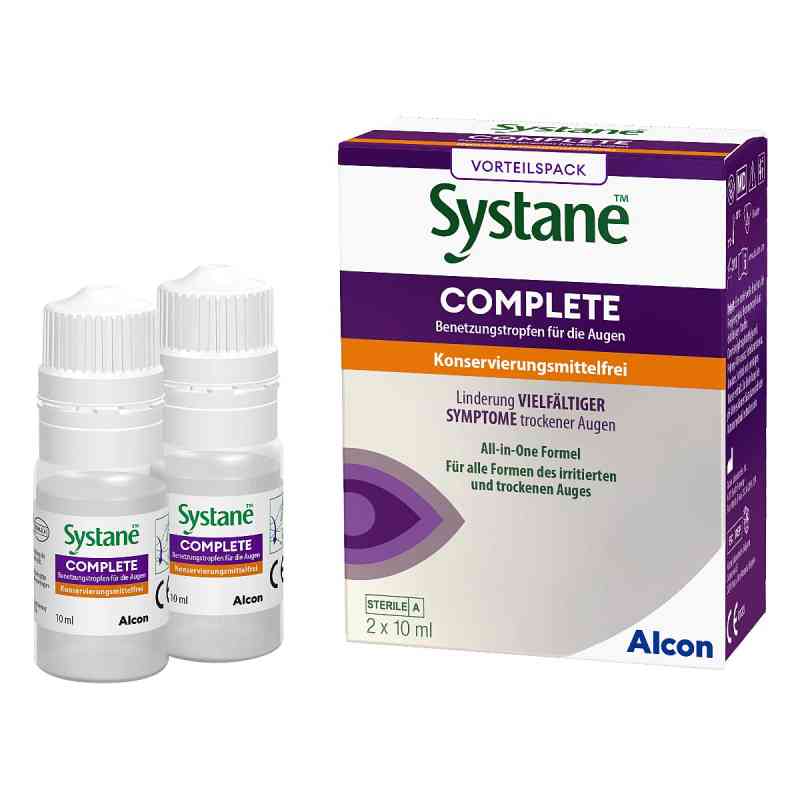 Systane Complete krople do oczu bez konserwantów 2X10 ml od Alcon Deutschland GmbH PZN 17439958