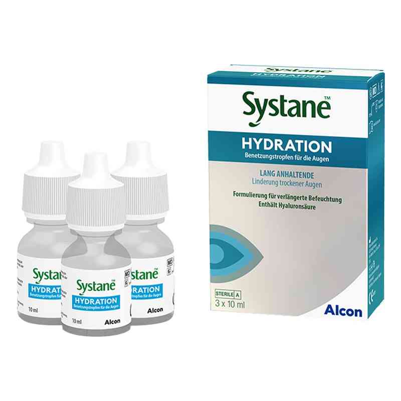 Systane Hydration krople do oczu 3X10 ml od Alcon Deutschland GmbH PZN 11088216