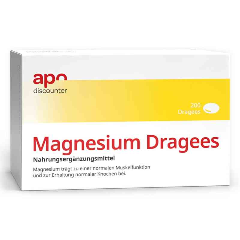 Tabletki drażowane z magnezem 40 mg apodiscounter 200 szt. od apo.com Group GmbH PZN 19985820